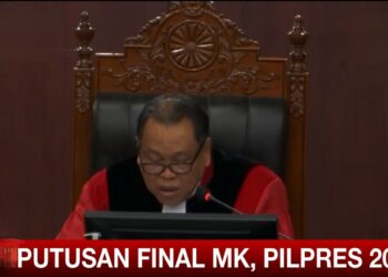 Putusan Final Mahkamah Konstitusi Tolak Seluruh Gugatan Pemohon 01 Dan 03.