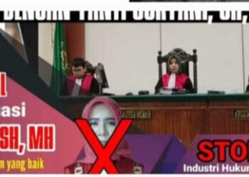Aliansi Masyarakat Anti Penindasan Demo ke Pengadilan Negeri Sibolga.
