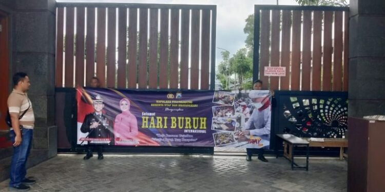 Jelang May Day, Polres Tulung Agung Serukan Himbauan Kamtibmas Tetap Kondusif.