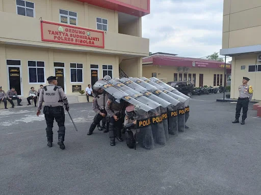 Jelang Pilkada Serentak, Polresta Sibolga Gelar Latihan Dalmas