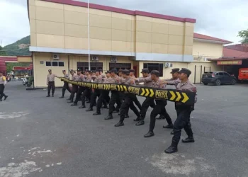 Jelang Pilkada Serentak, Polresta Sibolga Gelar Latihan Dalmas