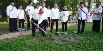 Pj Bupati Langkat Faisal Hasrimy start bangun ruang terbuka hijau di 10 Kecamatan se-Kabupaten Langkat