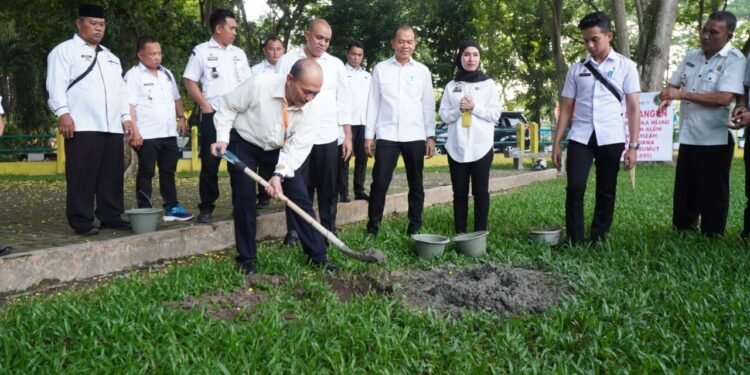 Pj Bupati Langkat Faisal Hasrimy start bangun ruang terbuka hijau di 10 Kecamatan se-Kabupaten Langkat