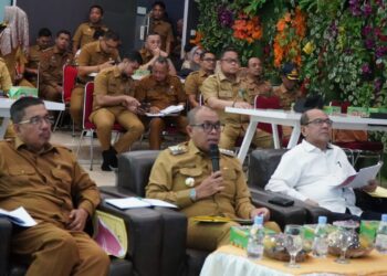 Dalam rangka peningkatan implementasi SAKIP, Pj Bupati Langkat Faisal Hasrimy Dialog Kinerja dengan Kemenpan RB.