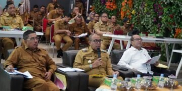 Dalam rangka peningkatan implementasi SAKIP, Pj Bupati Langkat Faisal Hasrimy Dialog Kinerja dengan Kemenpan RB.
