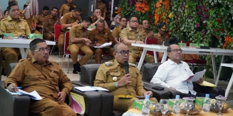 Dalam rangka peningkatan implementasi SAKIP, Pj Bupati Langkat Faisal Hasrimy Dialog Kinerja dengan Kemenpan RB.