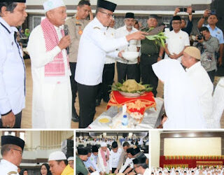 Pj. Bupati Tapanuli Tengah Tepung Tawari 107 Calon Jama’ah Haji.