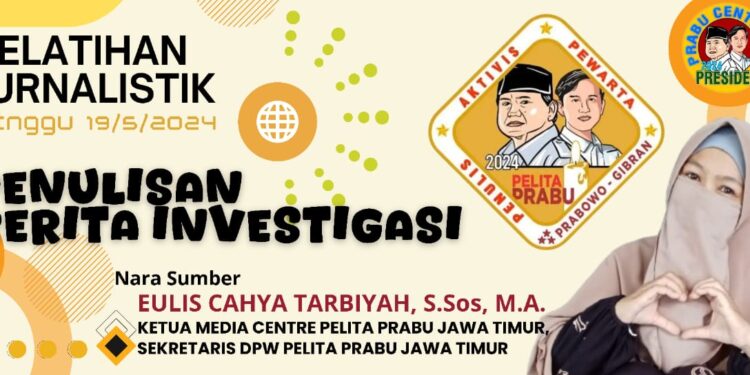 Pelatihan Jurnalistik Pelita Prabu Jawa Timur.