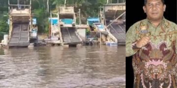 POLDA KALBAR Diminta Periksa Tambang Emas PT SPM Yang Melakukan Penambangan Di Bantaran Sungai Kapuas
