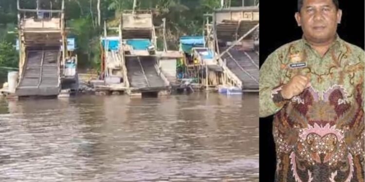 POLDA KALBAR Diminta Periksa Tambang Emas PT SPM Yang Melakukan Penambangan Di Bantaran Sungai Kapuas