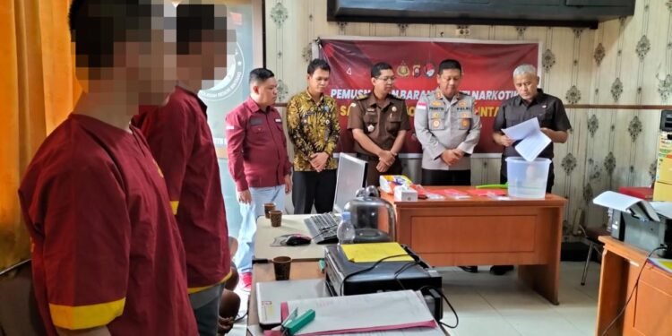 Polres Sintang Musnahkan BB Narkoba, Hasil Pengungkapan April Hingga Mei 2024