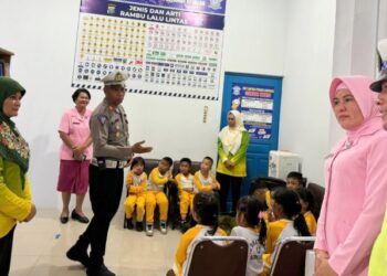 Polresta Sibolga Ajarkan Tertib Lalulintas Bagi Anak Usia Dini