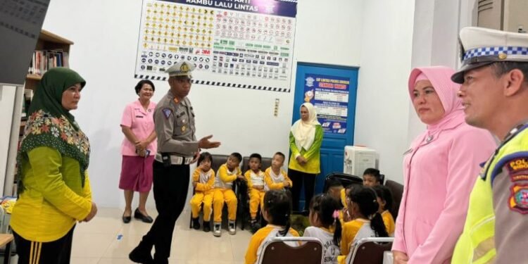 Polresta Sibolga Ajarkan Tertib Lalulintas Bagi Anak Usia Dini