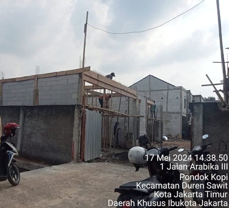Cluster 2 Lantai Tanpa PBG Berdiri Megah di Duren Sawit, Walikota Diam Saja.