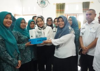 Ketua TP PKK Kabupaten Langkat Lakukan Pembinaan PKK di Desa Stabat Lama