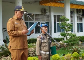 Asisten Administrasi Umum Musti Pimpin Apel Gabungan Pemkab Langkat