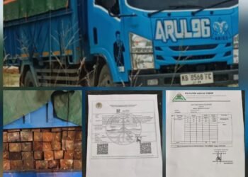 Truk Bermuatan Kayu Olahan dari Kapuas Hulu Diduga Gunakan Dokumen Palsu, Pihak Berwenang Diminta Investigasi