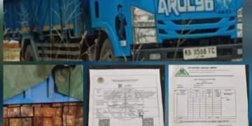 Truk Bermuatan Kayu Olahan dari Kapuas Hulu Diduga Gunakan Dokumen Palsu, Pihak Berwenang Diminta Investigasi