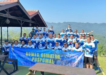 FUN BIKE KELUARGA BESAR PUSPOMAL DI BANTEN PENUH KESERUAN DENGAN ROUTE MENANTANG