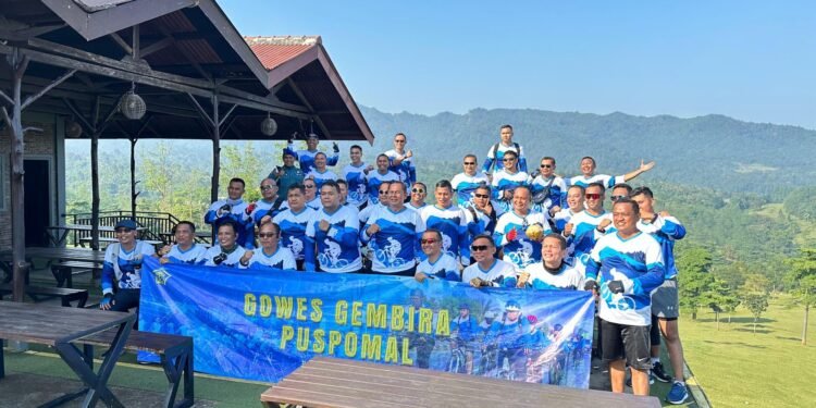 FUN BIKE KELUARGA BESAR PUSPOMAL DI BANTEN PENUH KESERUAN DENGAN ROUTE MENANTANG