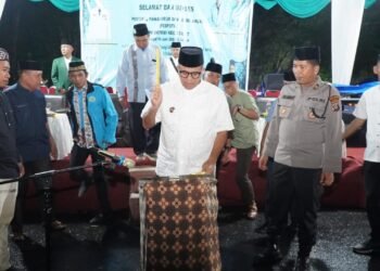Pj Bupati Langkat Faisal Hasrimy Lepas 90 Tim Peserta “FESPOTA” Kecamatan Stabat