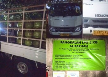 Diduga Aktifitas Ilegal,,,!!! 200 Tabung LPG 3 Kg di Bawa Tidak Disertai Surat Jalan, Tidak Jelas Delivery Order dan PO nya Serta Bill of Loading Pengangkutan Dari My Pertamina