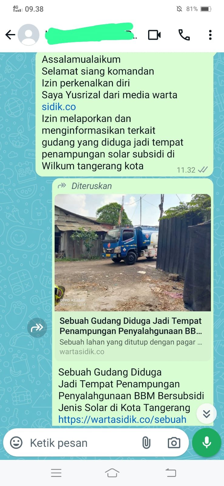APH Seakan Tak Punya Nyali,Gudang Diduga Penimbun Penyalah Gunaan BBM Subsidi Masih Bebas Beroperasi di Wilayah Hukum Kota Tangerang.