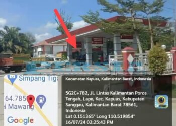 Lapor,Pak Kapolda Kalbar, Pak Erik Tohir..SPBU 64.785.05 di Duga Layani Antrian BBM Bersubsidi Besar besaran, Rakyat Minta Segera Lakukan Penindakan