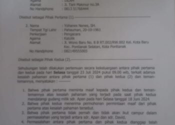 Oknum Polisi Dan Oknum Pengacara Lakukan Perdamaian Secara Sepihak Dan Diam Diam