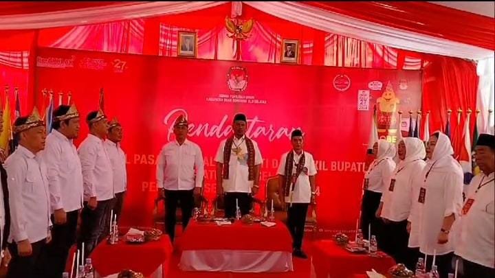 6 Parpol Deklarasi Dukung Pasangan ABDI di Pilkada OKU Selatan