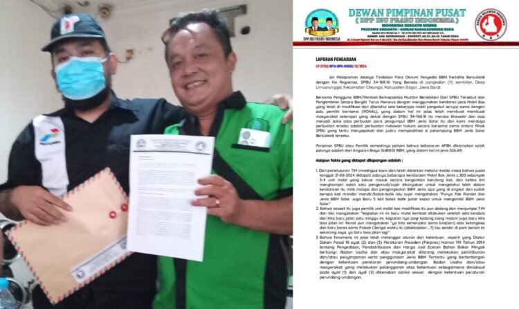 Pengumpul BBM Solar Bersubsidi dan Pihak SPBU 34-168.16 Jadi Terlapor Dugaan Tindak Pidana Migas