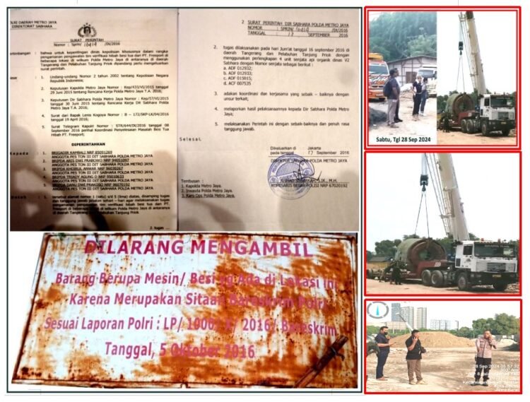B/8711/XII/RES.1.8./2023/Dittipidum Tertanggal 13 Des 2023 Menjadi Surat Pertimbangan Aktifnya Hak Sita Bareskrim Polri Atas Unit Besi Besi Screb PT.Prifort Di Pekayon, Tangkap Dan Penjarakan (FN) Dalang Pencurian Barang Sitaan