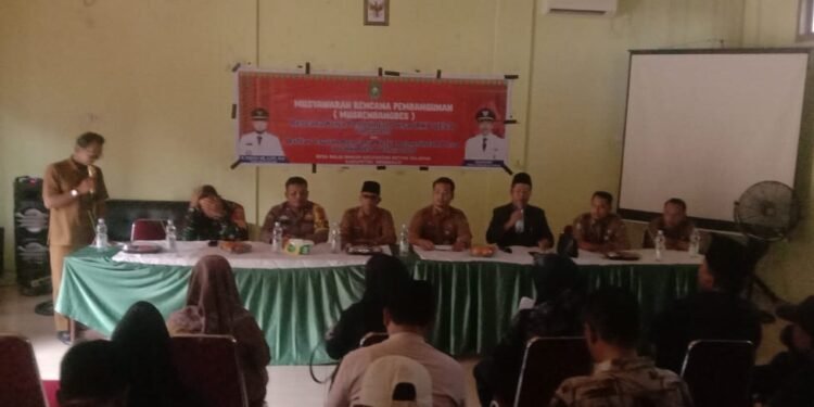 Camat Bathin Solapan Duri Gelar Musrenbang Tingkat Desa/Kelurahan