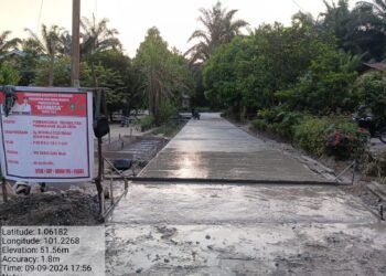 Infrastruktur Desa Meranti Kecamatan Pinggir Kabupaten Bengkalis Berkembang Pesat