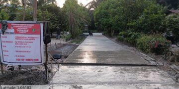 Infrastruktur Desa Meranti Kecamatan Pinggir Kabupaten Bengkalis Berkembang Pesat