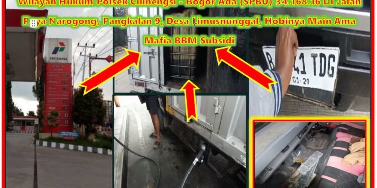 Aktivis LSM Pemberantasan Mafia, Soroti Maraknya Dugaan Penyalahgunaan BBM Bersubsidi di Wilayah Hukum Polsek Cileungsi – Polres Bogor, Polda Jabar