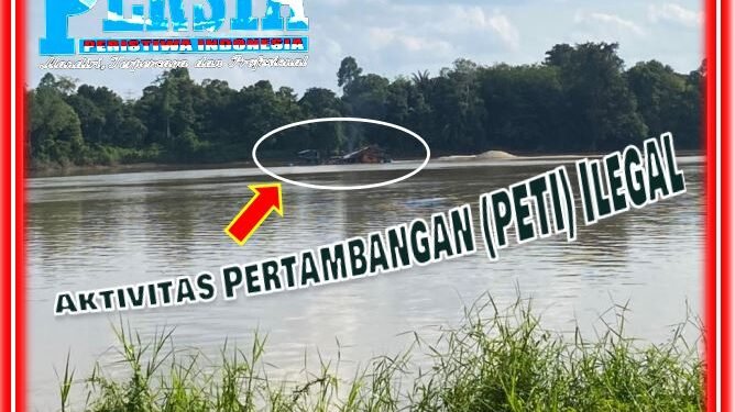 Tindak Tegas Aktivitas Tambang Ilegal (PETI) Di Sungai Melawi RT 06.Desa Baning Kota.Sintang