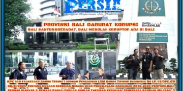 PROV.BALI DARURAT KORUPSI, BALI SANTUN & BERADAT, BALI MENOLAK KORUPTOR ADA DI BALI (GARDA TIPIKOR INDONESIA) LAPORKAN 3 PEMERINTAHAN DI BALI