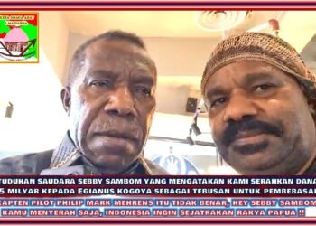Bebaskan Sandera Dengan Cara Pendekatan, Jubir TPNPB-OPM Sebby Sambom Justru Buat Isu Miring Tak Berakal