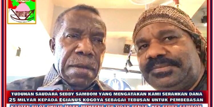 Bebaskan Sandera Dengan Cara Pendekatan, Jubir TPNPB-OPM Sebby Sambom Justru Buat Isu Miring Tak Berakal