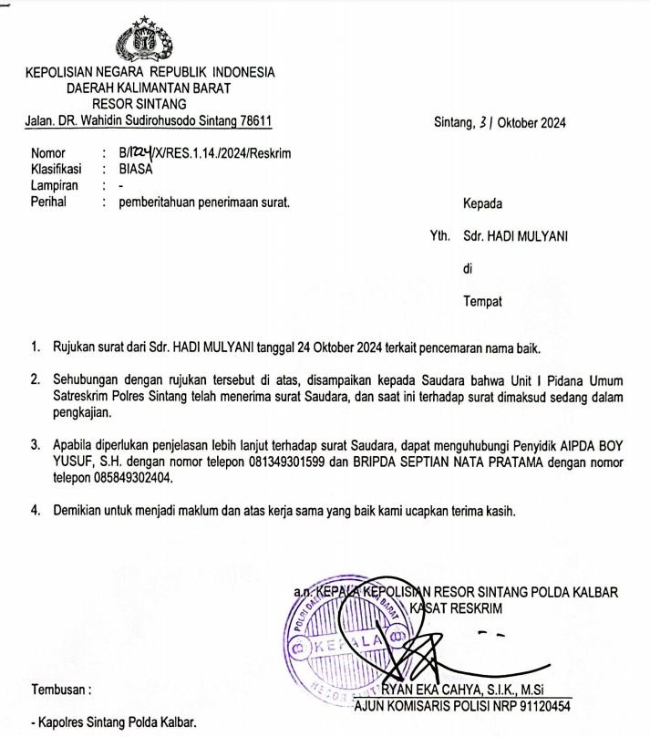 Pencemaran Nama Baik: Hadi Mulyani Siap Menghadapi Tantangan Hukum