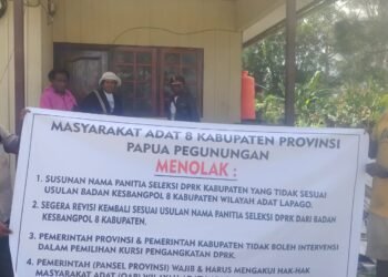 Demo Masyarakat Adat Papua Di Lapago Dipicu Tolak MRP Didalam PANSEL, LMA Desak Mendagri