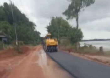 Proyek Struktur jalan TAYAN – MELIAU , Anggaran Rp 15 Miliar, Dinas PUPR Kabupaten Sanggau, Hanya Terlaksana 3,3 Kilometer