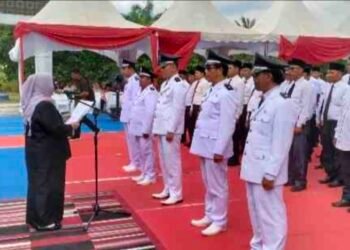 Bupati Bengkalis Perpanjang Masa Jabatan Lima Kepala Desa di Kecamatan Pinggir dan Talang Muandau