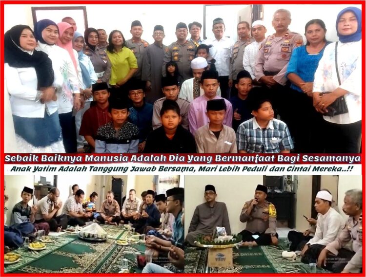 Gema Puja Dan Puji Syukur Di Mako Polsek Jati Asih – Polres Metro Bekasi Di Iringi Santunan Anak Yantim Bukti Adanya Keberkahan Allah SWT Dan Terjaganya Kamtibmas