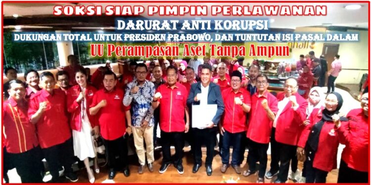 SOKSI menggelar Dialog Nasional bertema 'Darurat Korupsi dalam Kajian Hukum dan Politik' di Townhall Resto, Hotel Midtown, Jakarta.