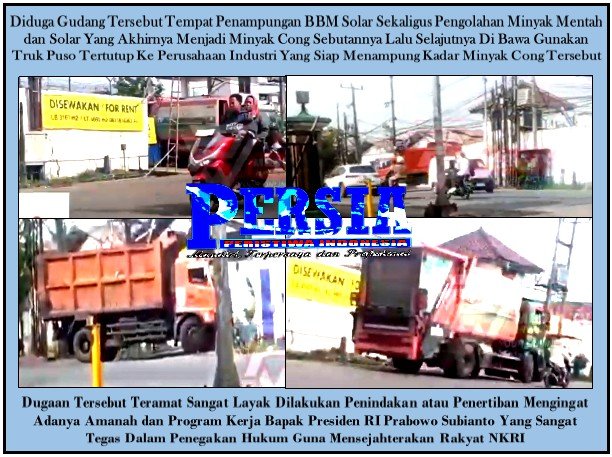 Diduga Tempat Timbun Solar Ilegal Subsidi Hasil “Kencing” Mobil Dinas DKI Truk Sampah & Pengolahan BCO Di Wilayah Hukum Polres Metro Kota Bekasi,Di Tuding Milik Oknum Anggota TNI-AD?