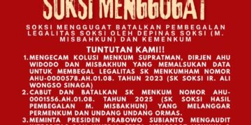 Sentral Organisasi Karyawan Swadiri Indonesia (SOKSI) Dibawah Kepemimpinan Ketua Umum Ir. Ali Wongso Sinaga Dengan Tegas Menolak Terbitnya SK Perubahan SOKSI yang Dinilai Cacat Hukum
