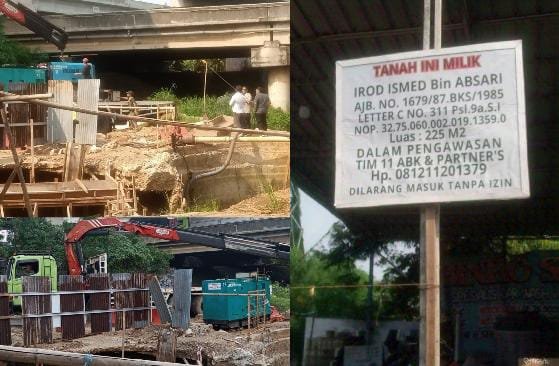 Kontraktor (KMU) Dinilai Tidak Profesional, Pekerjaan Pam Jaya Terbengkalai Di Lahan Warga