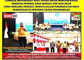 Pidato Lenis di Wamena: LMA Harus Berdiri Digaris Terdepan Dalam Perencanaan Pendidikan di Tanah Papua